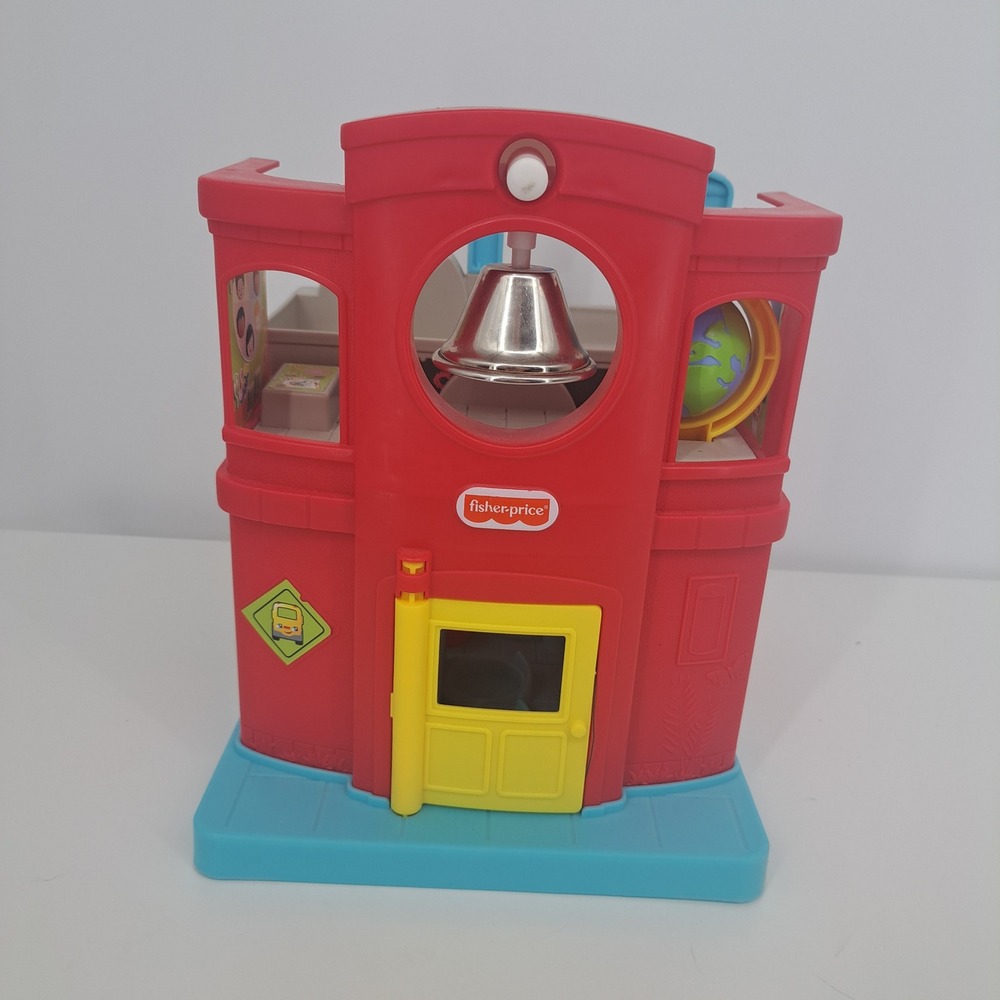Fisher-Price Little People Friendly School Playset Red Toddler Toy Learning Fun